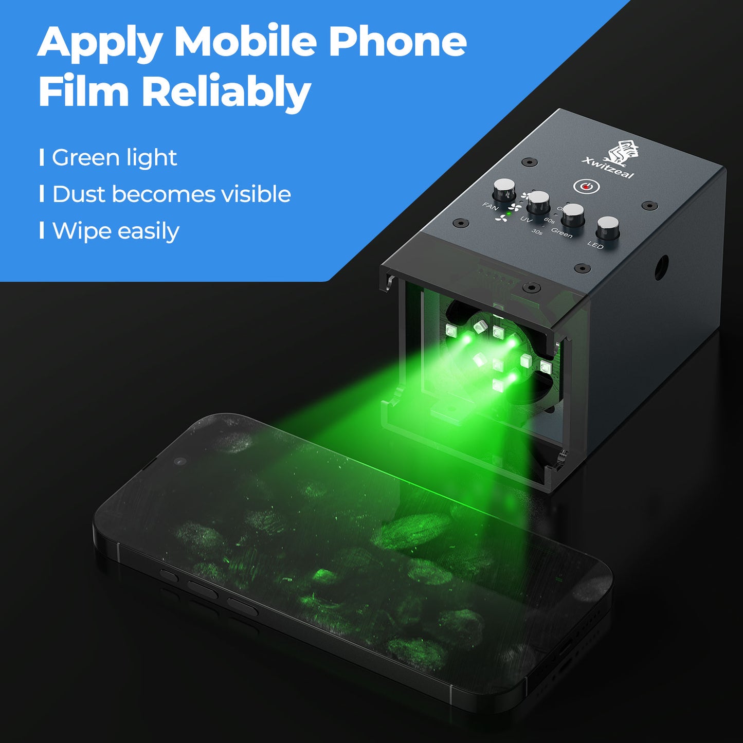 UV Cooling Curing Fan 5-in-1 Repair Tools for Mobile Phone Motherboard