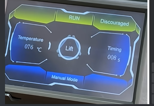 Set temperature and time