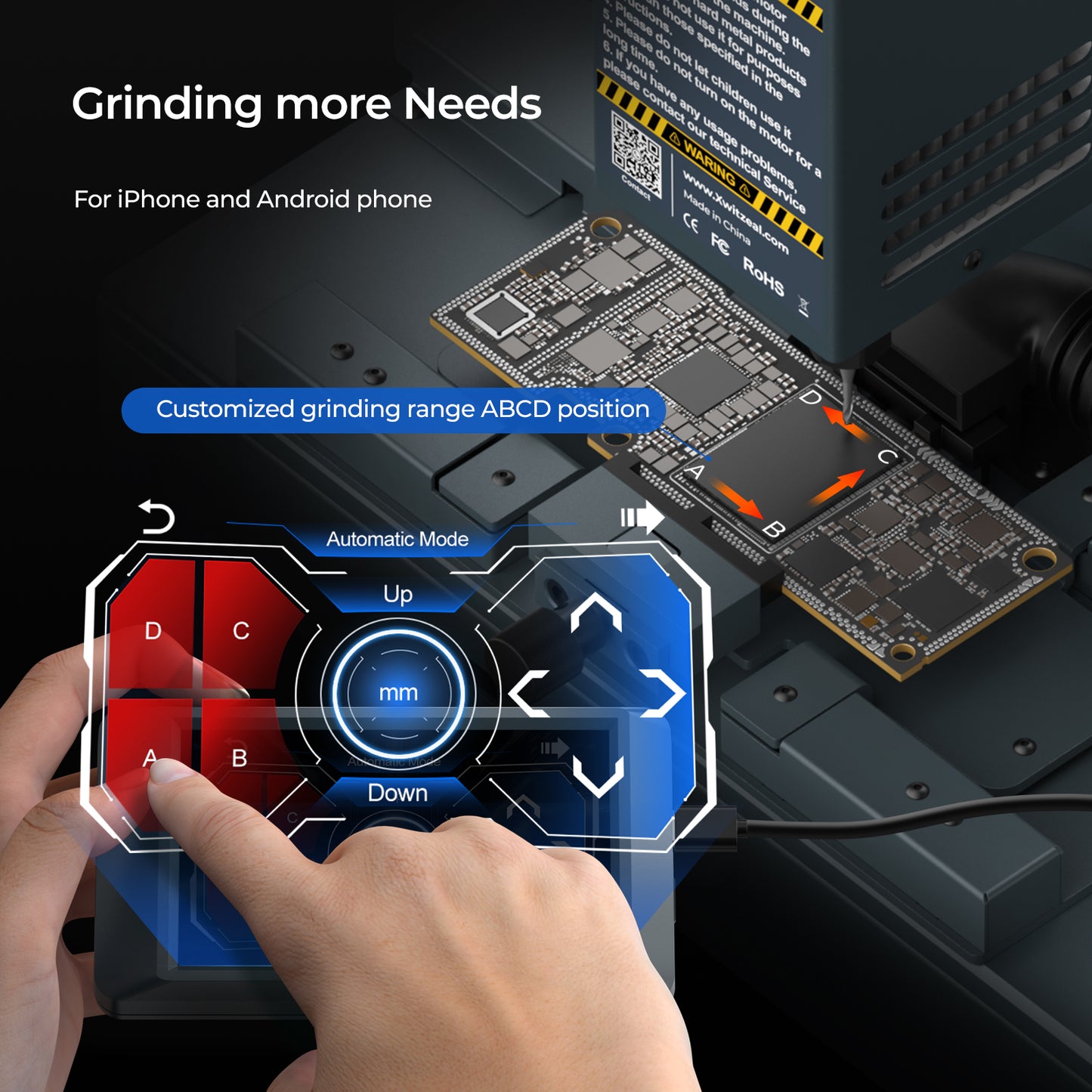 Gen 2 Q1 Automatic IC Chip Grinding Machine 26000 PRM -Xwitzeal