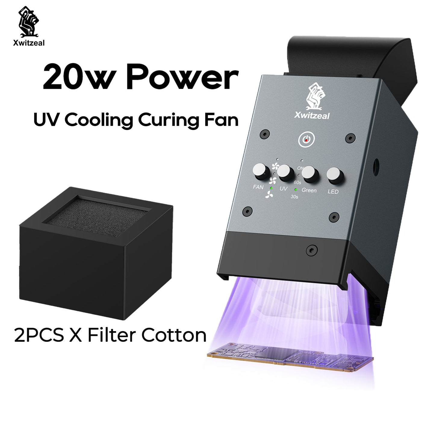 UV Cooling Curing Fan 5-in-1 Repair Tools for Mobile Phone Motherboard Chip