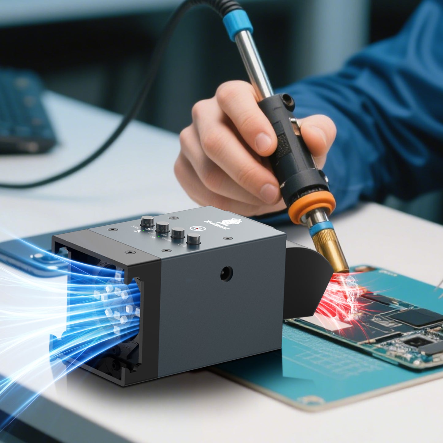 UV Cooling Curing Fan 5-in-1 Repair Tools for Mobile Phone Motherboard