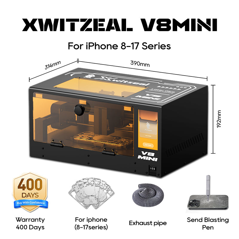 Xwitzeal V8MINI Laser Back Glass Removal Machine – XwitZeal