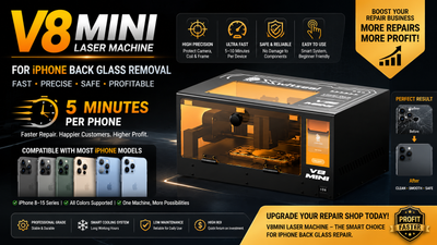 V8MINI Laser Machine for iPhone Back Glass: The Smartest Solution for Fast&Safe iPhone Back Glass Removal in 2026