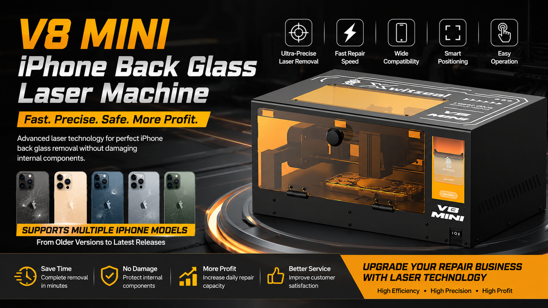 🔥 V8 MINI iPhone Back Glass Laser Machine: The Fastest Way to Repair iPhone Back Glass in 2026