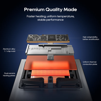 Xwitzeal JR1 7-IN-1 Intelligent Preheating Platform for iPhone X-16 PM/Android