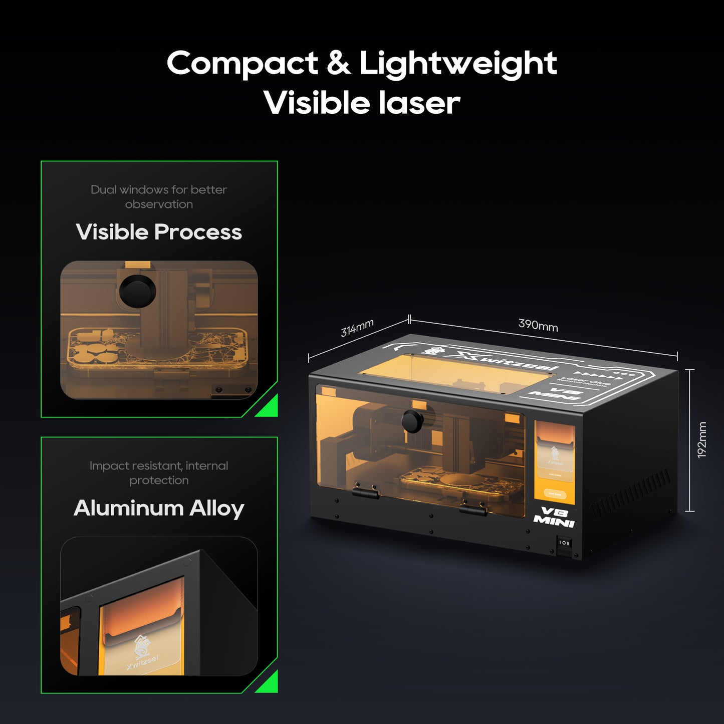 Xwitzeal V8MINI Laser Screen Machine for iPhone 8-17 Series