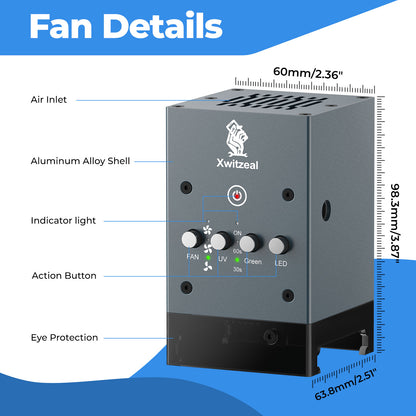 UV Cooling Curing Fan 5-in-1 Repair Tools for Mobile Phone Motherboard