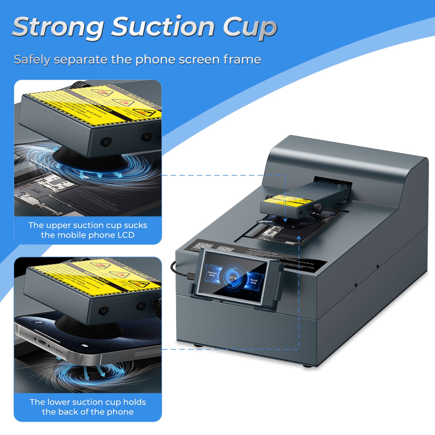 CP1 Automatic 4-side Even Heating Phone Screen Separator Machine