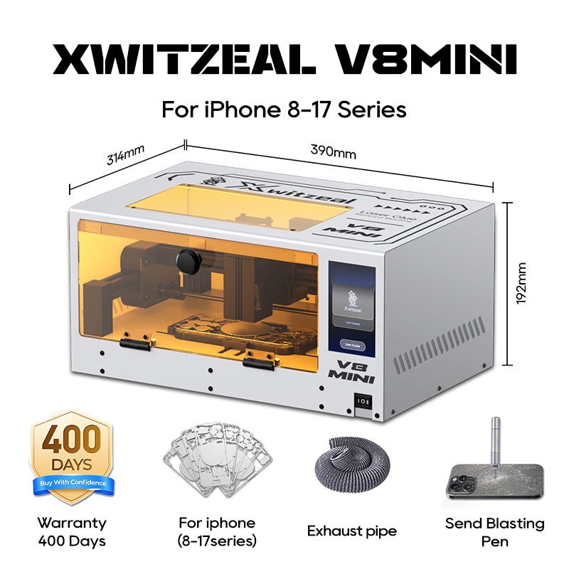 Xwitzeal V8MINI Automatic Laser Glue Removal Machine for iPhone