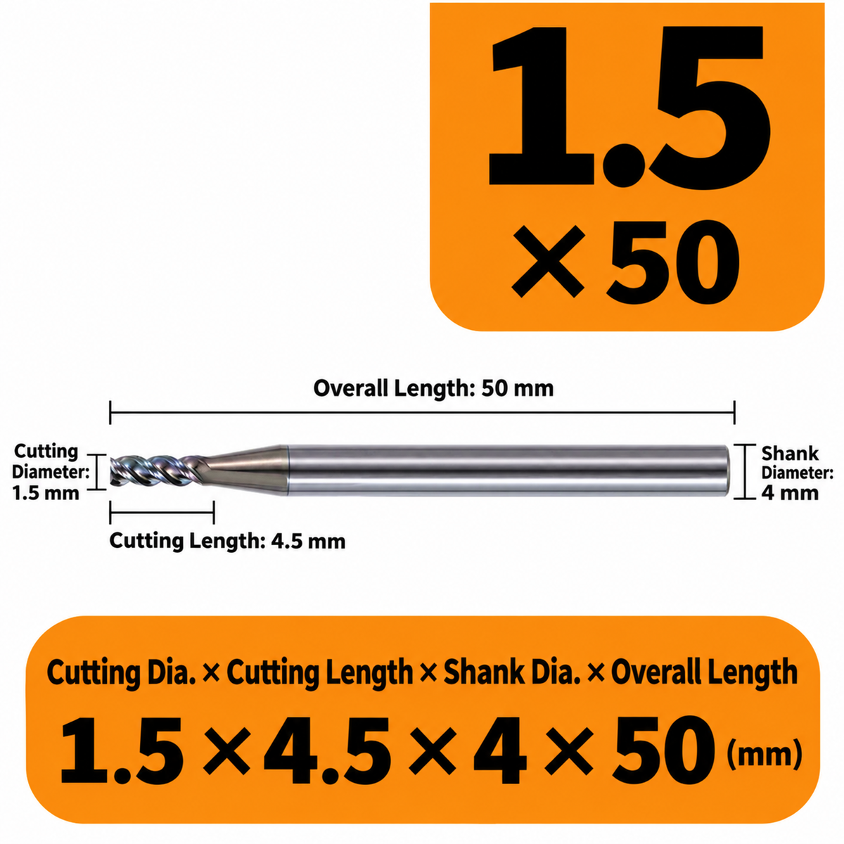 Micro Carbide Drill Bits, Precision 1.0mm-2.0mm Shank Diameter Mini CNC Drilling for K150 SIM Card Cutting and Grinding Machine
